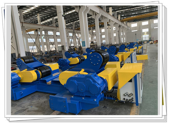 200t Tank Rotator Rüzgar Kulesi Üretim Hattı Kauçuk Tekerleği Patlatma