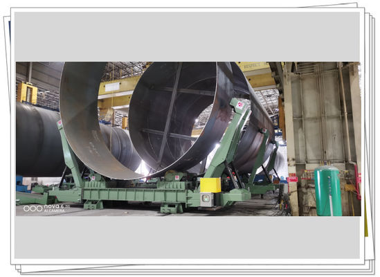 Ağır Elips Döndürücü Kol Desteği 400T Tank Hidrolik Montaj Torna Silindiri