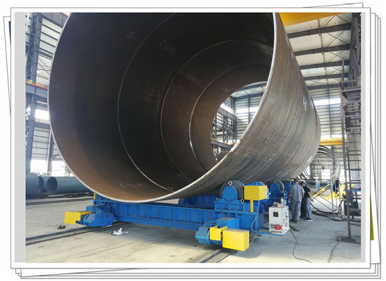 Çelik Tekerlek Konvansiyonel Boru Kaynak Rotator 600t Sütun Monopile Gezici Torna Rulo