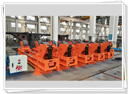 Rüzgar Kulesi Kabukları Montaj İstasyonu Makaralı Yatak Sabit 300t Fit Up Rotator Uzaktan Kumanda